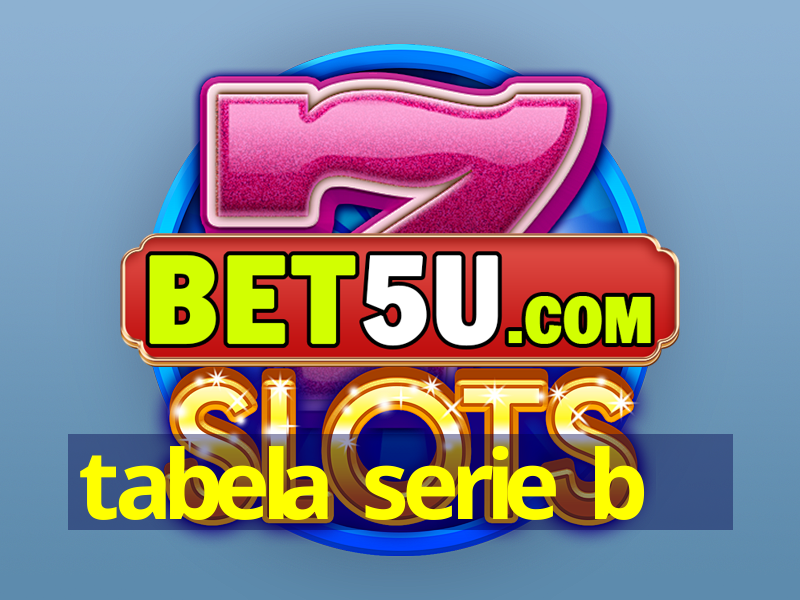 tabela serie b